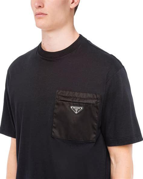 prada nylon pocket t shirt|prada cotton t shirt.